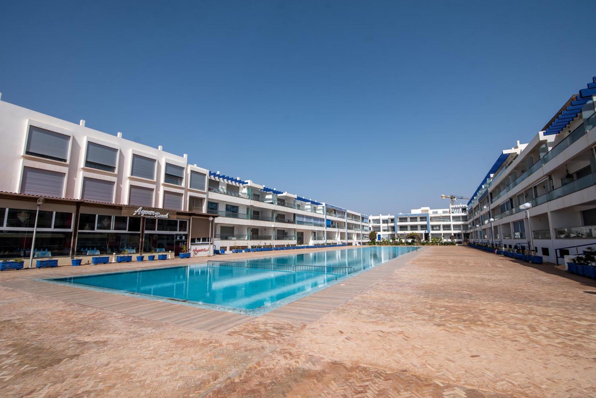 Appartement Pied Dans L'Eau Avec Piscine Aourir Esterno foto